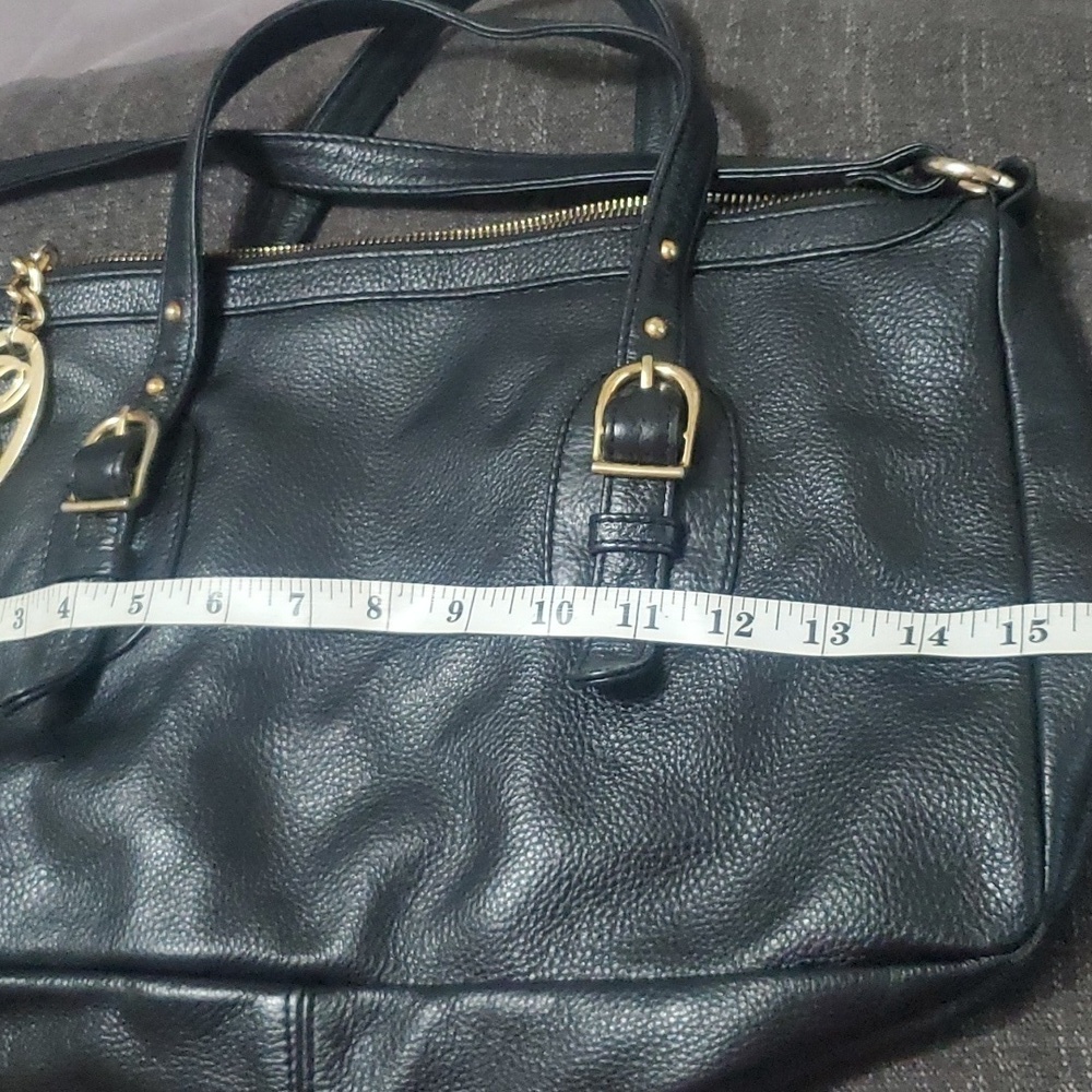 Authentic Black Genuine Leather Onna Ehrlich Bag - Picture 10 of 11